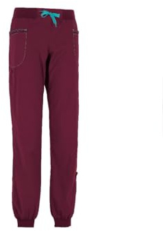 E9 - Pantalone Donna in Cotone Leggero per Palestra e Arrampicata Joee - Magenta-S
