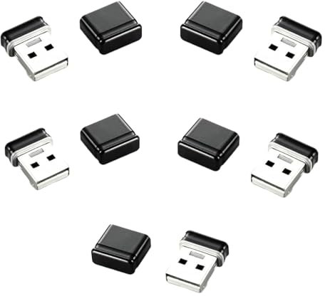 5 x 8gb memory stick flash drive mini black (pack of 5 mini black)