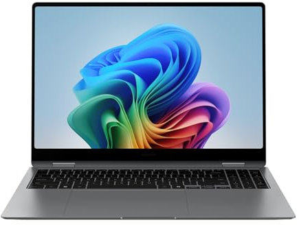Samsung 16” Galaxy Book5 Pro 360 Copilot+ PC, AI Business Laptop, Windows 11 Pro, Intel Core Ultra 7 Processor 258V, 3K AMOLED Touchscreen, 32GB / 1TB, 120HZ, 2025 Model NP964QHA-KG2US, Gray