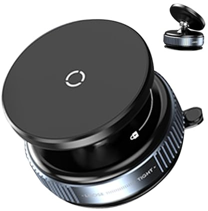 Genérico Soporte para Teléfono con Ventosa,Soporte Magnético para Coche con Base Giratoria 360° | Base Estable Compatible con Todos Los Teléfonos Inteligentes Y Modelos De Vehículos