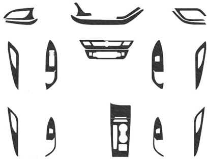 SDLDCVXZ Calcomanía for Panel de Ventana elevable, película for Caja de Cambios, Accesorio for Interior de Coche, Compatible con Opel Insignia Buick Regal 2009-2022(Black 17-22 B)