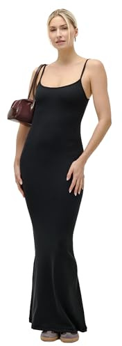 LeGer Corin Abito - maxi abito da donna realizzato in maglia a coste - vestibilità aderente - abito con spalline sottili - moda per donna - di Lena Gercke - taglie 34-44