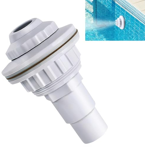 YEAMLTE Boquilla de Entrada para Piscina Ajustable, Boquilla de Retorno para Piscina, Accesorio para Conexión de Manguera de 32/38 mm, Apta para Piscinas Elevadas