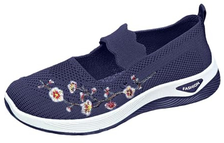 Zapatillas Y Calzado Deportivo para Mujer Zapatillas Deportivas De Mujer para Talla 85 Zapatospara Zapatos Ultraligeras Deportivas De Punto Ligeras, Transpirables Y Cómodas Correr