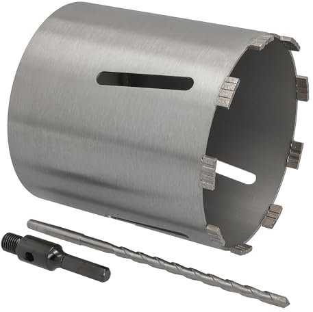 Diamant Bohrkrone Sechskant-Aufnahme und Zentrierbohrer Nutzlänge 180 mm Ø 182 mm Betonbohrkrone Kernbohrer