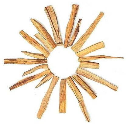 Palo Santo räucherholz | x5 räucherstäbchen | Heiliges Holz aus Peru 100% natürlich | Palo Santo Set fein geschnitten (5-7gr pro Stück) | Palo Santo Holz räuchern – L.10 x 1cm