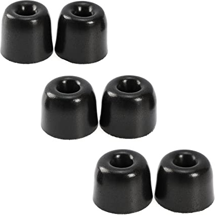 Be In Your Mind 3 Paar Geräuschisolierte Ohrstöpsel aus Memory Schaumstoff 3,0mm Kopfhörer Ersatzteile kompatibel mit TIN HiFi T2 Pro 3 Größen S/M/L, Schwarz