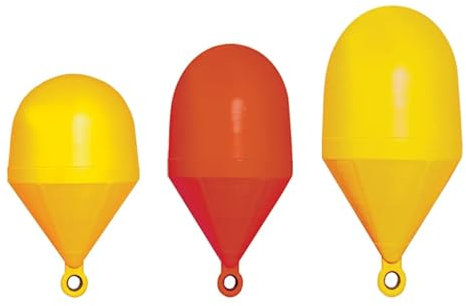 wellenshop Ankerboje rund gelb od. rot Variante Schaumfüllung | Ø400mm | gelb