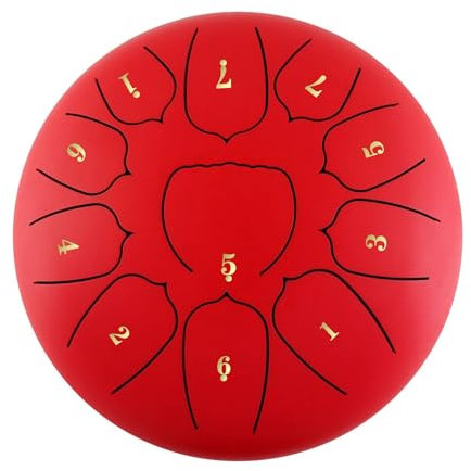 Rordigo 15,2 cm (6 Zoll), 11 Töne, Stahlzungentrommel, Handtrommel, Schlagzeug, Musikinstrument, Tambourette, Zubehör von Drum