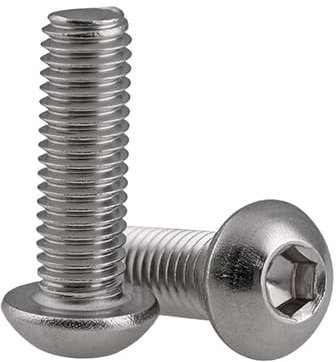 RKODRSMG 2/5/10/20/50 Uds M3M4M5M6M8M10 316 Cabeza Redonda de Acero Inoxidable Tornillo Hexagonal Interior Taza Semicircular Tornillo Hexagonal(60mm,M8-5PCS)