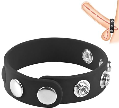 Roluck Penisring Einstellbarer Weicher Silikon Penis Ring Langlebiger Dehnbarer Cockring Hodenring Love Ring Sex Ring Bondage Eichel Verzögerte Ejakulation Ring Sexspielzeug für Männer