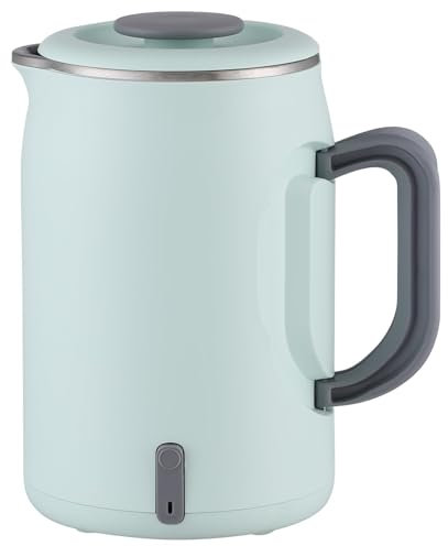Hervidor Eléctrico de Viaje de 0,6L, Mango Plegable, 400W Portátil, Acero Inoxidable 304 Libre de BPA, Funcionamiento con un Solo Botón, Seguro para Camping, Oficina, Desplazamientos y Caravana