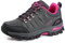WOWEI Wanderstiefel Wanderschuhe wasserdichte Outdoor Sportlich Gleitsicher Bequem Leicht Bergstiefel Trekking Schuhe Damen Herren Wanderhalbschuhe, Grau Rosa Rot, 39 EU