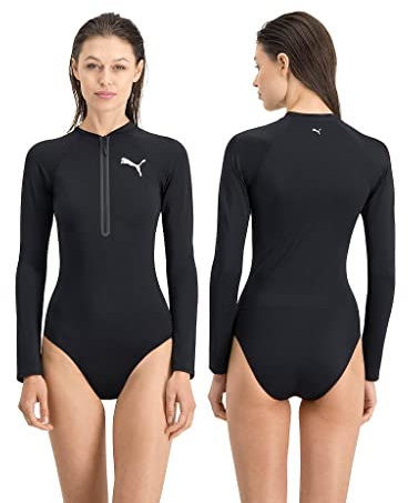 PUMA Damen Puma dames lamgarm surfpak Long sleeve surf suit, Schwarz, XS EU