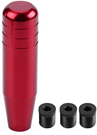 Akozon Universal Aluminum Alloy Car Manual Gear Shift Knob Handle Shifter Lever 13cm (Red)