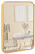 Terra Home Wandspiegel - Rechteckig, 40x50 cm, Roségold Gold Kupfer, Modern, Metallrahmen Spiegel - für Flur, Wohnzimmer, Bad oder Garderobe