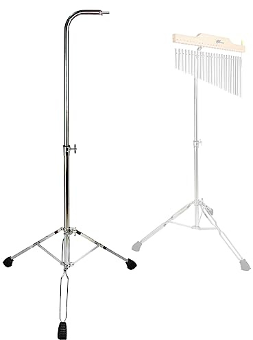 ENNBOM Adjustable Height Tripod Stand Collapsible Wind Chime Stand Mounting Stand for Bar Chime Musical Percussion