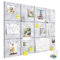 Uoisaiko Große Filz Pinnwand für Büro: Selbstklebend Pinnwände mit 30 Pinnnadeln - 12 Stück 120x90cm Filzboard Memotafeln Memo Boards - Bulletin Board Wanddekoration für Küche