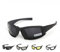 Jowenia Gafas de sol polarizadas con 4 lentes intercambiables, acolchado de espuma resistente al viento, gafas deportivas para deportes al aire libre, ciclismo, correr, pesca