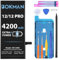 bokman Battery Replacement for iPhone 12/12 Pro, High Capacity 4200mAh Lithium Polymer Battery with All Tool Kits and adhesive tape