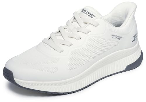 Skechers Bobs Squad 4 - Tenis Deportivos para Hombre, Punto Blanco Roto, Talla 7