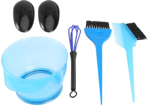 PRETYZOOM Kit de Tinte Cabello Reutilizable y Lavable 5 Piezas de Plástico Azul para Salón y Uso DIY en Coloración Profesional