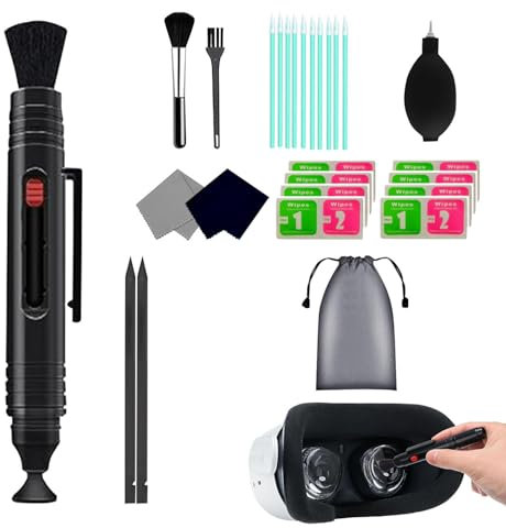 Neamou Linsrengöring | Multifunktionella rengöringsdukar för linser | professionella VR-tillbehör, bärbar linsrengörare, enkel glasögonrengöring för AR, VR-headset, drönare