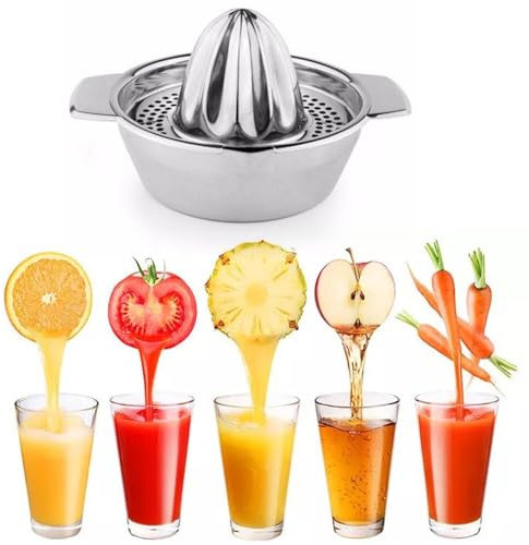 Presse Agrumes Manuel Inox, Presse Citron Manuel, Presse Orange Manuel, Robuste et Durable, Pour Citrons, Limes, Oranges, Pamplemousses Et Agrumes pour Cuisine, Bar, Restaurant