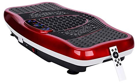 Máquina de ejercicio con placa vibratoria - Plataforma de vibración 3D/4D de pulsación lineal de oscilación de triple motor - Máquina vibratoria de cuerpo entero para moldear la pérdida de peso en el