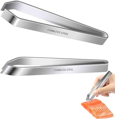 Pince à arêtes professionnelle, pince à arêtes, pince à arêtes pour poissons, pince à arêtes, pince à poisson en acier inoxydable pour ébavurer, pince à arêtes, pince de cuisine, pour poulet, canard,