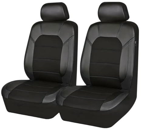 ZORTAXKFV Coprisedili Auto per Renault Modus/Grand Modus, Set Copri-Sedile Anteriori Protezione Traspirante Tutte Stagioni Accessori Auto Interno,Black