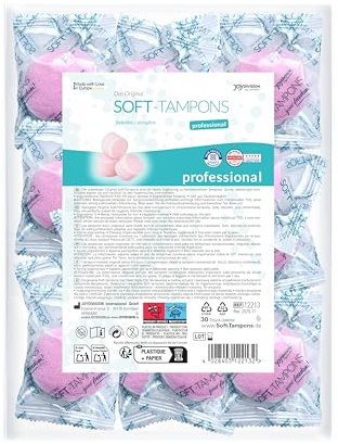 JOYDIVISION Soft Tampons PRO 30 unités – Protection invisible sans fil pour le sport et l’intimité – Matériaux doux et respectueux de la peau dans une pochette de voyage pratique