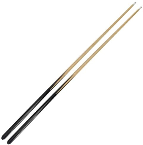 Juego de 2 tacos de billar, 50 cm, 68 cm, 90 cm, 120 cm, de madera, 2 unidades, taco de billar para niños jóvenes y adultos Shorty Taco puntas pegadas de 11,5 mm (90 cm)