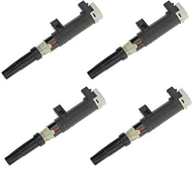 Frankberg 4x Zündspule Zündmodul Kompatibel mit Clio II Clio III Duster Logan Sandero Kubistar Primastar Vivaro Kangoo Laguna Megane Modus Twingo II Replace# 7700875000 7700107177