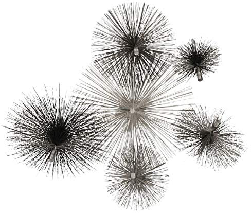 KOTARBAU Balai de cheminée 250 mm en Fil d'acier à Ressort Flexible et Robuste - Balai de cheminée - Brosse à suie - Nettoyeur de cheminée en Brique