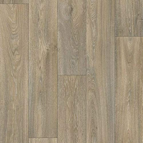 Pacific Pale Oak Anti Slip Wood Effect Vinyl Flooring Lino (3m x 4m)