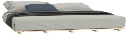 vidaXL Bed Frame without Mattress 180x200 cm Super King Solid Wood Pine