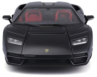 Maisto Lamborghini Countach LPI-800: modellino auto in scala 1:18, porte, bagagliaio e cofano mobili, nero (531459BK)