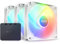 NZXT F120 RGB Core Triple Pack – 3 x 120 mm Nabenmontierte RGB-Lüfter mit RGB-Controller – 8 individuell adressierbare LEDs – halbtransparente Klingen – hoher statischer Druck und Luftstrom –