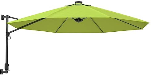 ZQQLVOO Gartenschirm Parasol Sonnenschirm für pflanzen Wand-Sonnenschirm Apfelgrün 290 cm