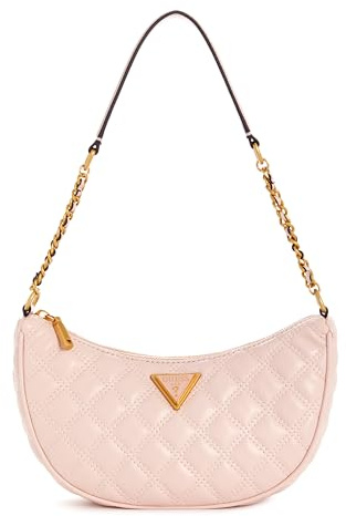GUESS Giully Top Shoulder, Borsa a Tracolla, Zip Superiore Donna, Rosa Chiaro, Taglia Unica