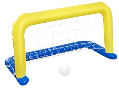Fonowx Aufblasbares Pool-Wasserball-Set, aufblasbares Wasserball-Tor, See-Wassersport, schwimmendes Wasserball-Netz für Kinder, Mädchen und Jungen