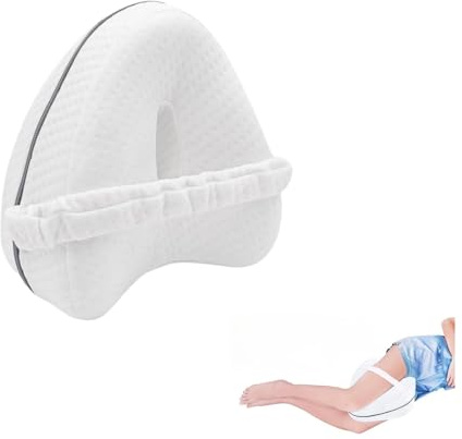 ledytdggu Orthopädisches Kniekissen, lindert Rückenschmerzen,ergonomischer Memory-Schaum,Abnehmbare Bezüge, Memory Foam Beinkissen Ergonomisches Seitenschläferkissen