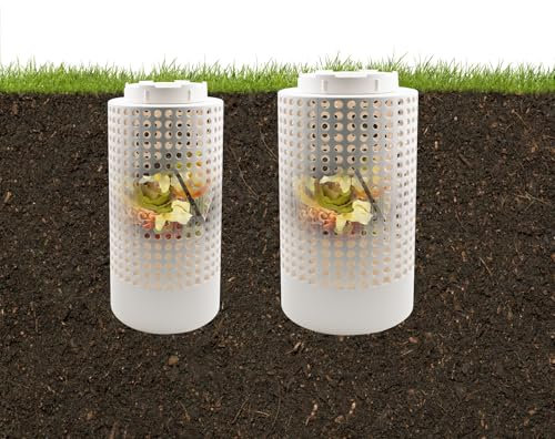 2 pièces Bacs à Compost de Jardin pour extérieur Bac à Compost de Ferme enterré pour Jardin, Potager, arrière-Cour, Serre 2 Tailles
