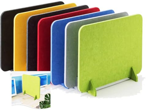 Pannello acustico divisorio da scrivania, per ridurre il rumore, per casa, ufficio e classe, divisorio per scrivania per ridurre la distrazione visiva, 50 x 60 cm