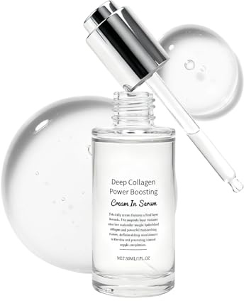 Deep Collagen Anti-Wrinkle Cream In Serum, Intense Firming & Hydrating Treatment Anti Aging Face Serum with Hyaluronic Acid, Elasticity for Aged Skin, 30ml