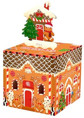 Distributore di denaro, salvadanaio natalizio, dispenser estraibile, casa di pan di , per compleanno, San , per ragazze, bambini, adolescenti, , famiglia, donne