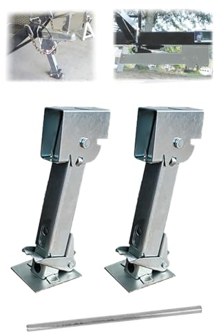 Släpvagnsstöd, husvagnsstöd, 2 stycken justerbar längd husbil, stabilisator, domkraft, 650 pund, stöd 1000 pund, rostskyddsbehandling, för husbilar, husvagnar etc.