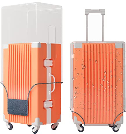 Esholife Clear PVC Luggage Cover Protectors 30 Inch Suitcase Cover for Suitcase TSA Approved 30 Inch (27.16''H x 20.27''L x 12.40''W)