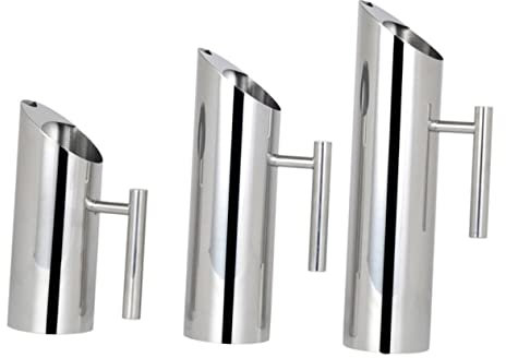 UPKOCH Grandes Carafes à Eau Carafe En Acier Inoxydable Pichet De Stockage D'eau Bouteille D'eau En Métal Carafe à Cocktails Carafon à Vin Distributeur De Cruche Corps Droit Pot à Lait